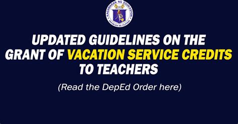 vsc meaning in deped|UPDATED GUIDELINES ON THE GRANT OF VACATION .